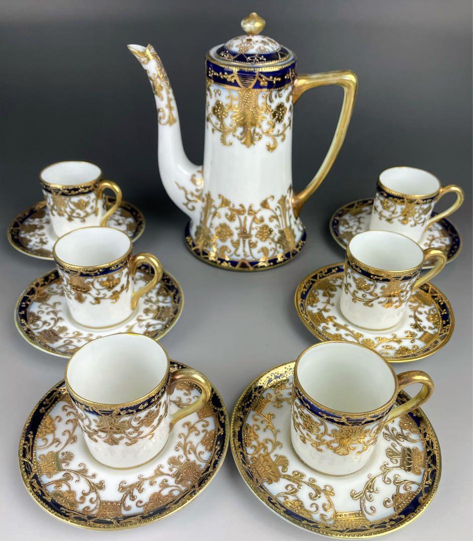 【専用】オールノリタケ デミタスセット ティーポット カップ ソーサー2客セット