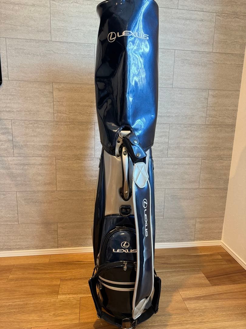 LEXUS ゴルフキャディバッグ ネイビー/シルバー