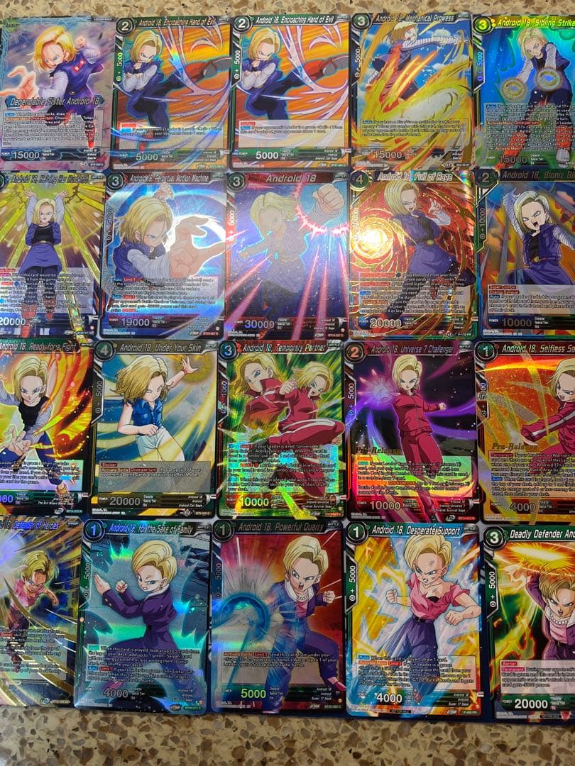 ドラゴンボールカードゲーム　人造人間18号　まとめ売り　35枚！！英語