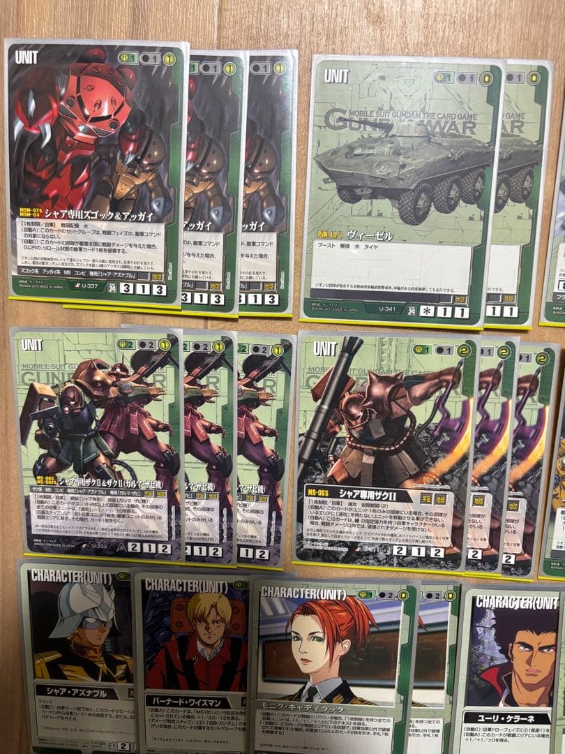 限定価格　ガンダムウォー 構築デッキ　緑 ジオンウィニー デッキ　緑ウィニー