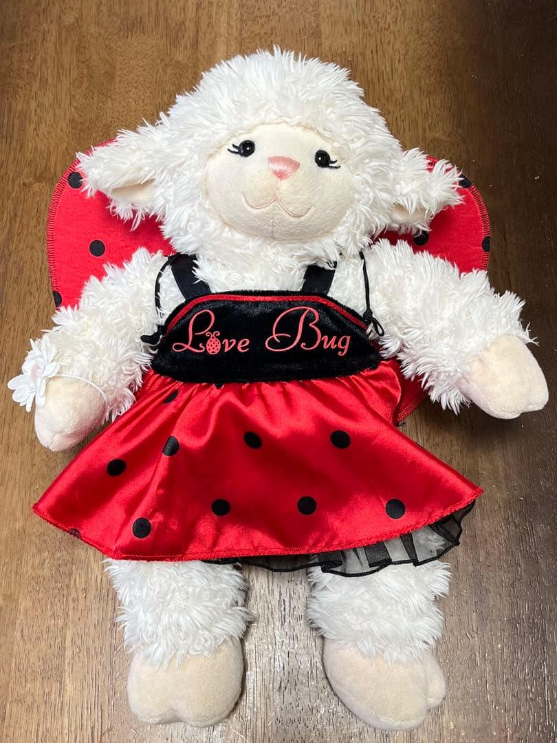 ビルドアベア　ひつじ ぬいぐるみ 着せ替え ハンガー・衣装付き　レア　貴重