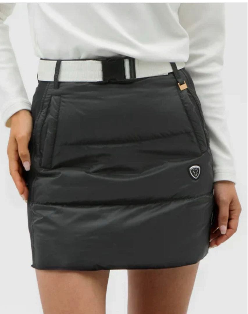 ブラックキルティングスカート CPGgolf