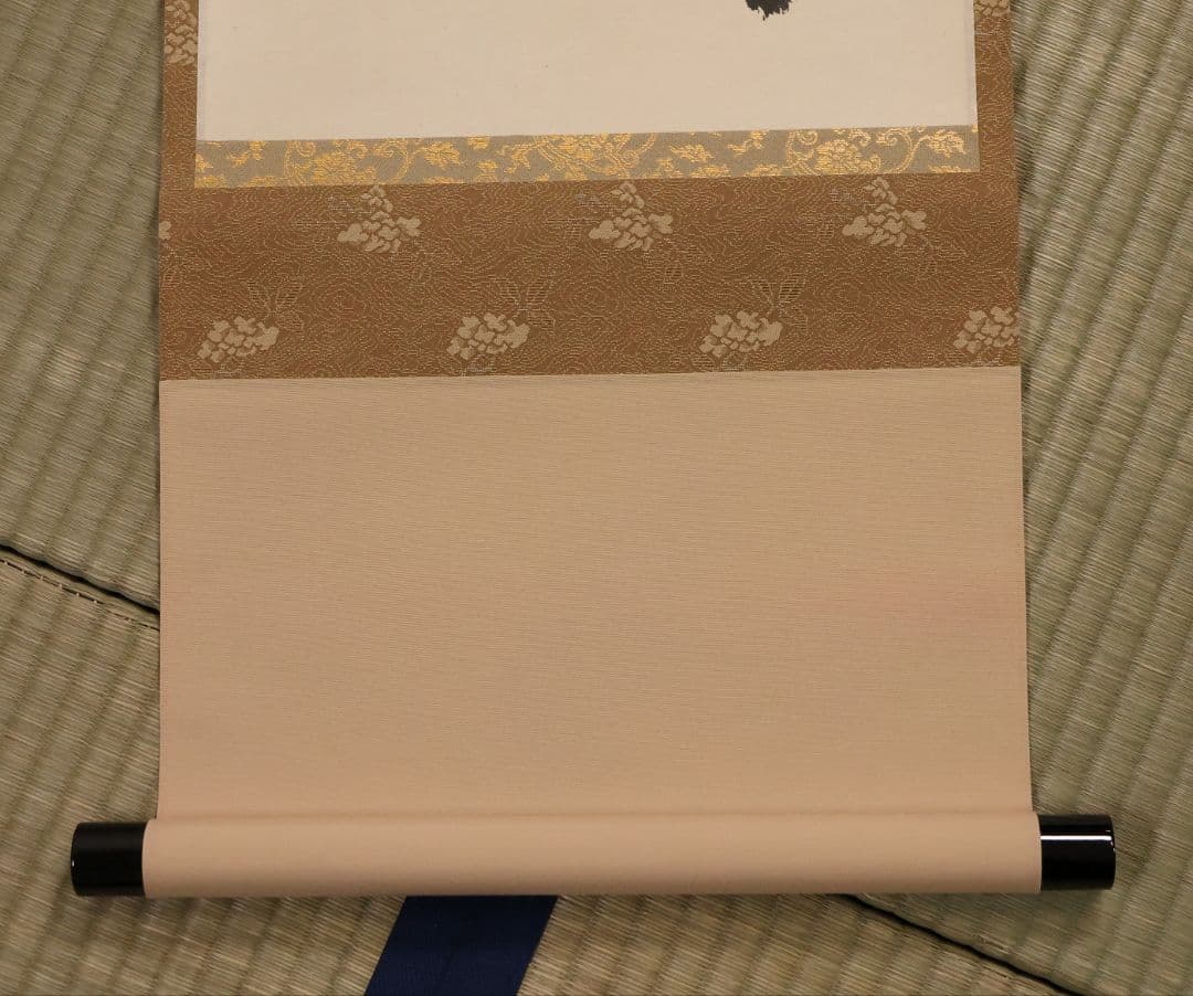 【真作】大徳寺芳春院 秋吉則州 一行書「徳不狐有隣」紙本 掛軸 茶掛 MA981