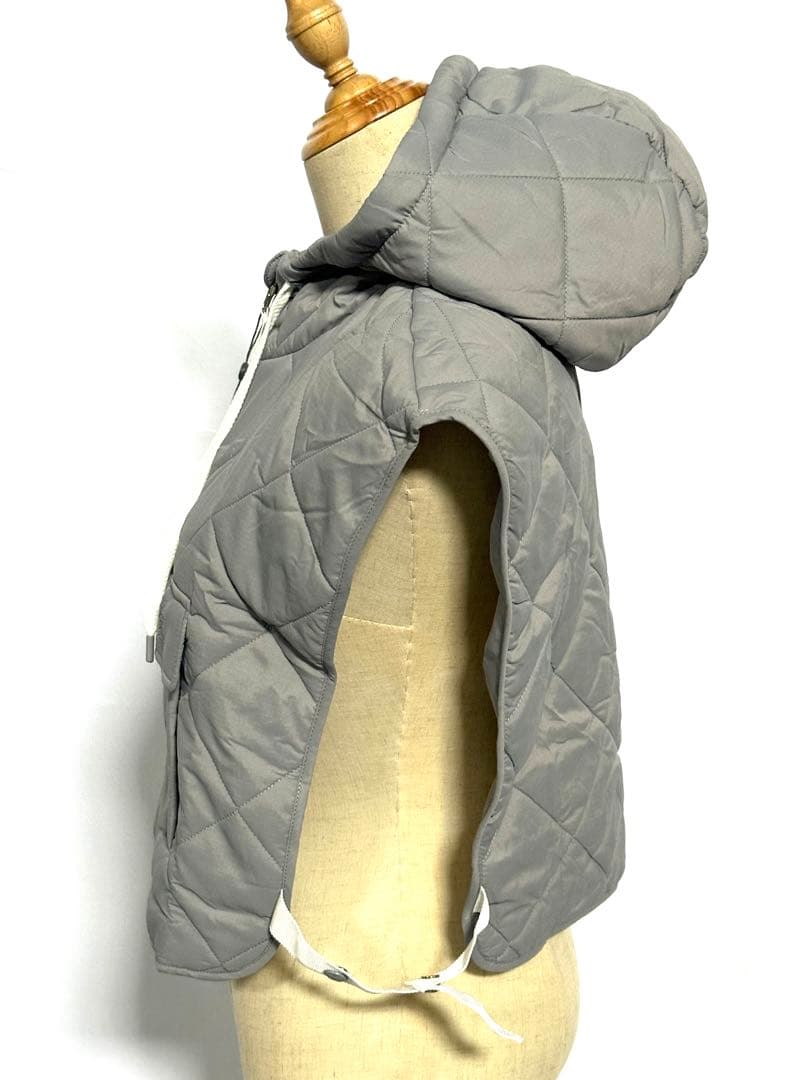 セール❣️新作G/FOREジーフォアレディーキルティングベストsizeMグレー