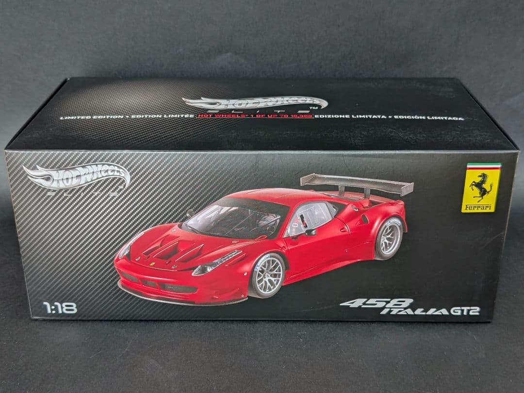 ホットウィールエリート 1/18 フェラーリ 458 イタリア GT2