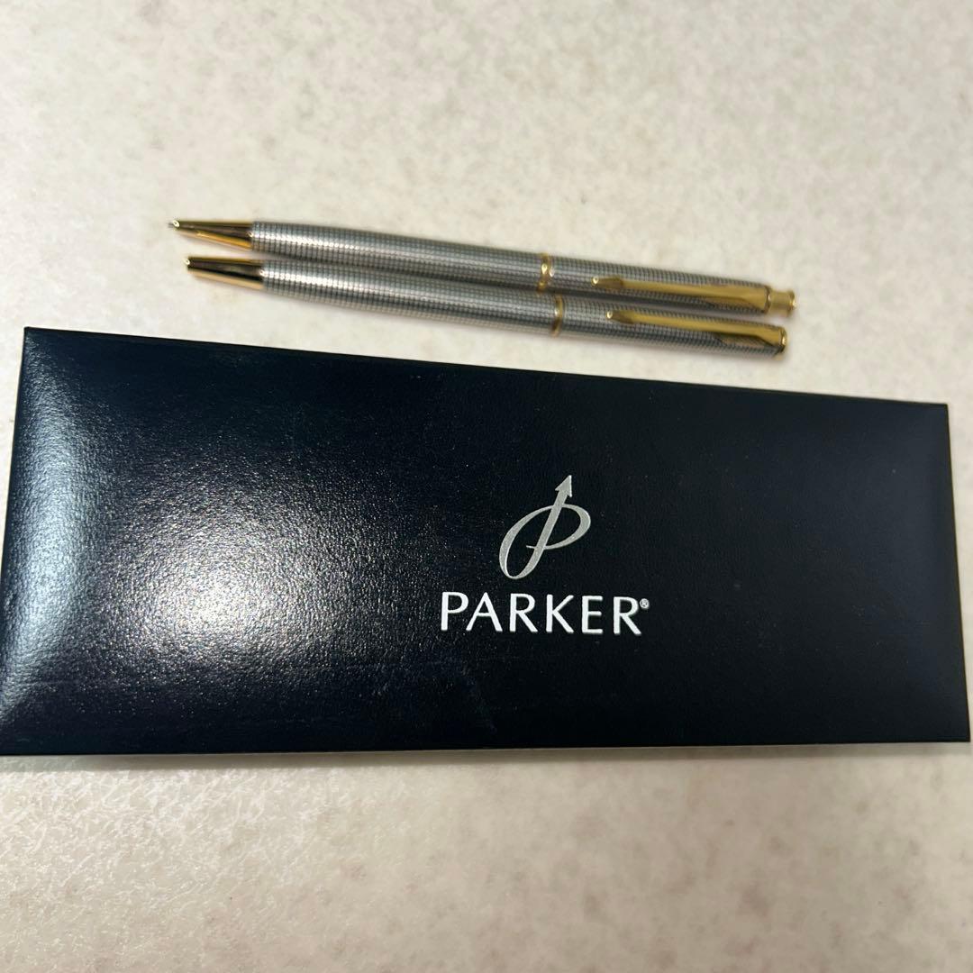 パーカー PERKER シャープペンシル＆ボールペン シルバー ケース入り