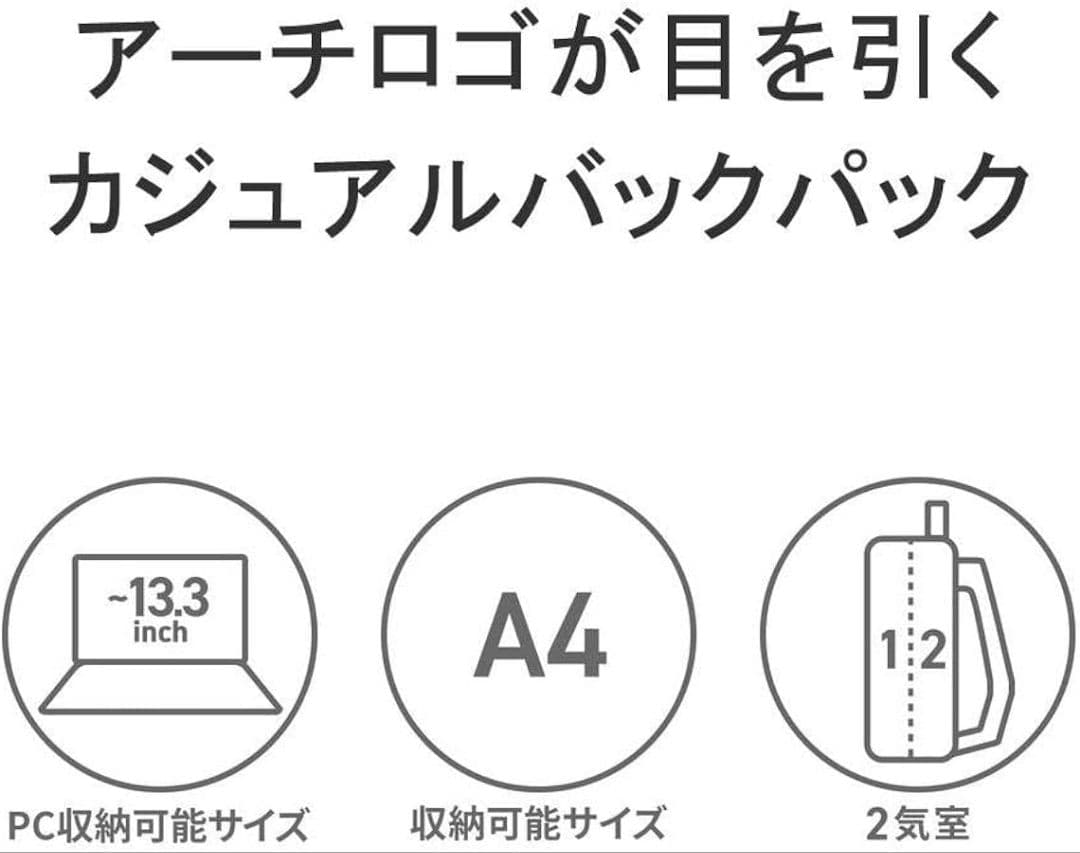 【DICKIES】ディッキーズアーチロゴスチューデントバックパック多収納ブラック