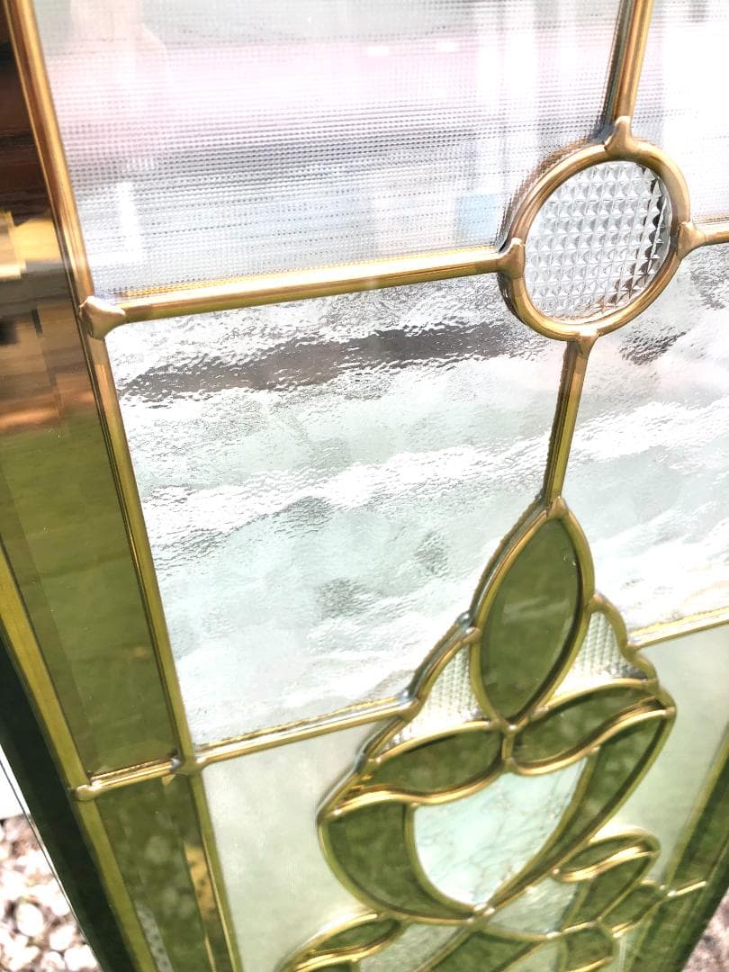 大型 ステンドグラスパネル 三重構造 高性能 リフォーム 窓 飾壁 玄関 DIY