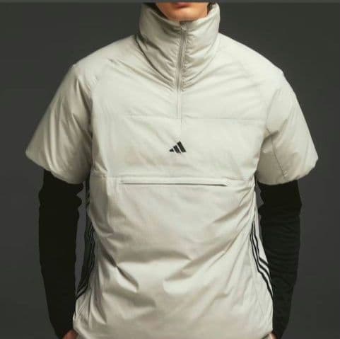 adidas GOLF アノラック半袖ダウンジャケット