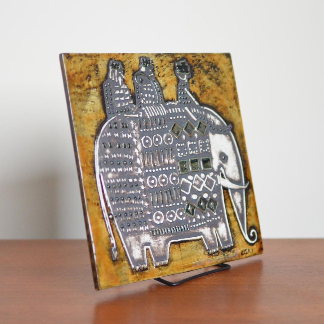 リサラーソン Lisa Larson 陶板