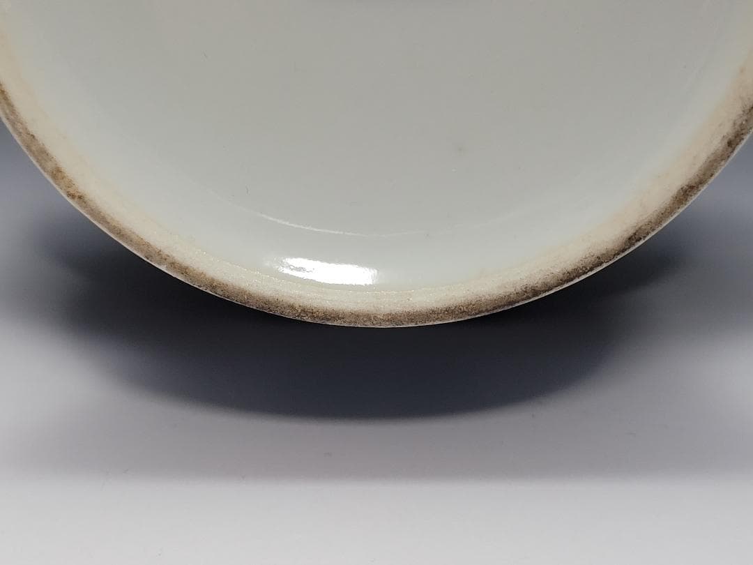 染付 吉祥 龍紋 両耳花瓶 「大清乾隆年製」銘 明清時代 高さ約20.8cm