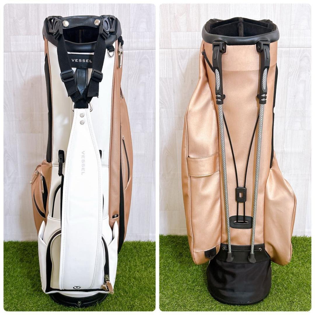 Vessel ベゼル キャディバッグ スタンド式 高級 合皮 希少 3.0