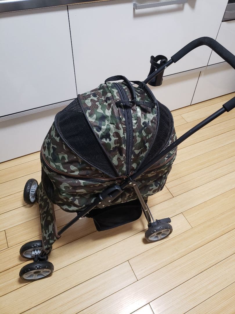 犬用　ペットカート　迷彩柄