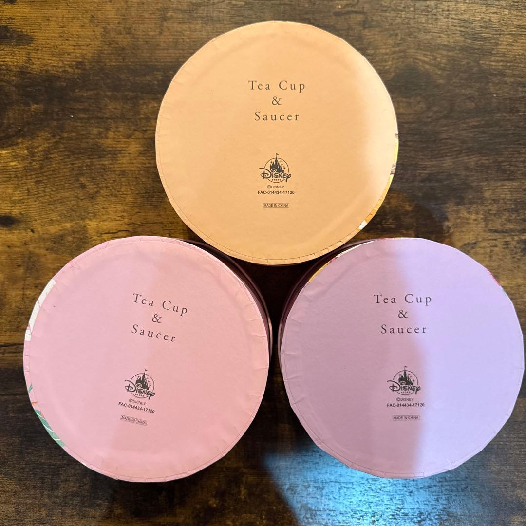 ディズニーティーカップセット（3個）　ベル　ラプンツェル　アリエル