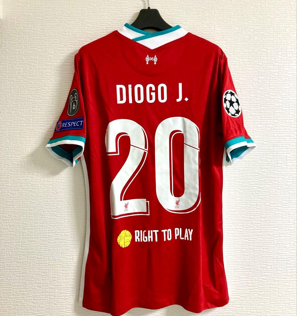 リバプール　2020/21 ホームユニフォーム　UCL仕様　ディオゴ・ジョッタ
