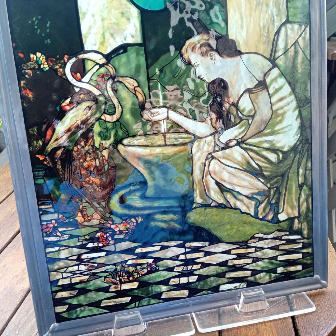 ルイスCティファニー ステンドグラス Flamingo グラスマスターズ社