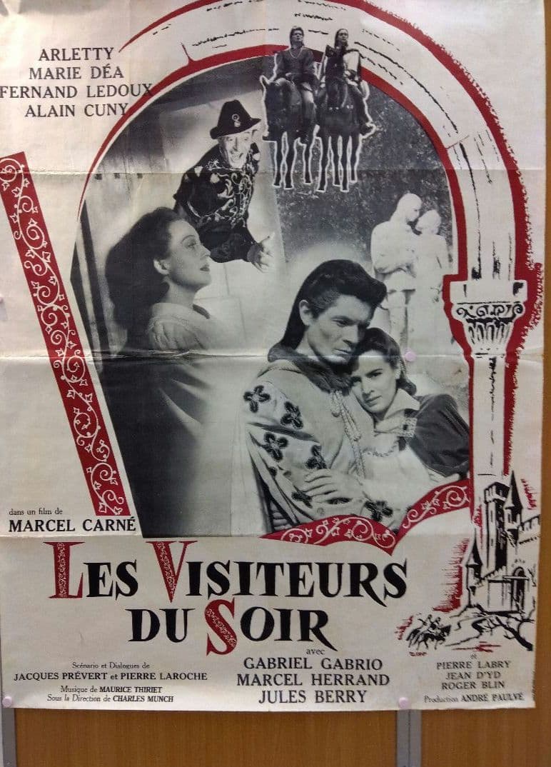 極レア悪魔が夜来る　フランスオリジナル映画ポスター1942　マルセル・カルネ作品