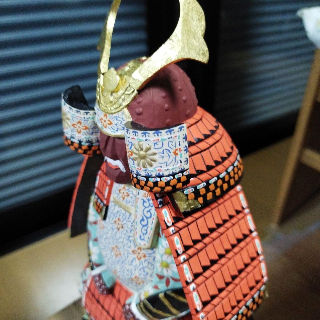 アンティーク　美品　奈良　一刀彫　具足　柴田一華作