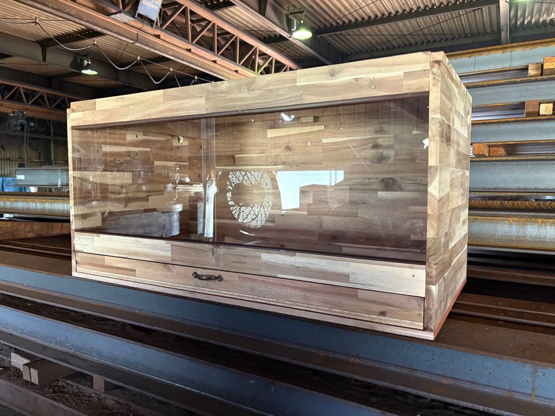 爬虫類ケージ 90×45×45 アカシア引き出しタイプ　爬虫類　ケージ