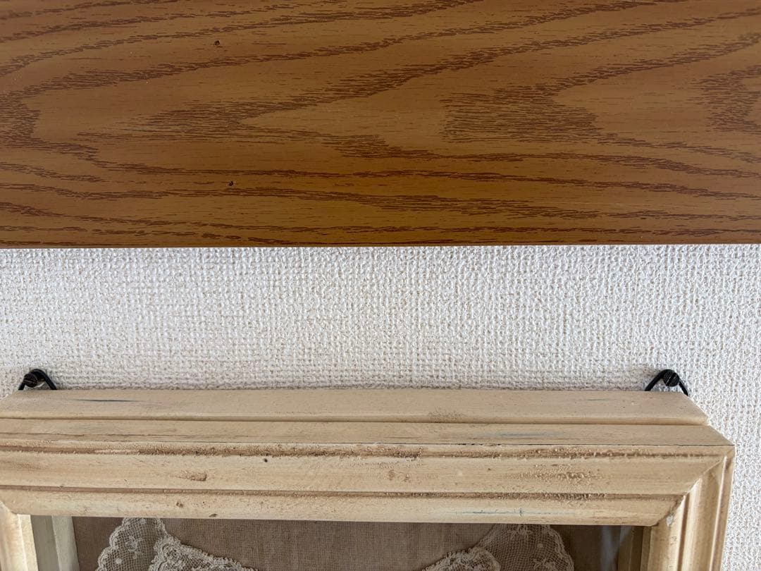 アンティークレース　襟　ガラスケース入り