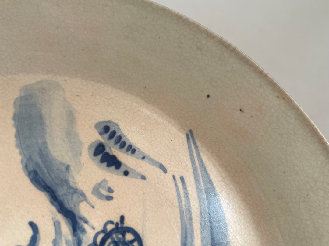 陶芸家　バーナード・リーチ　荷馬車図　皿 民芸　民藝　BERNARD LEACH