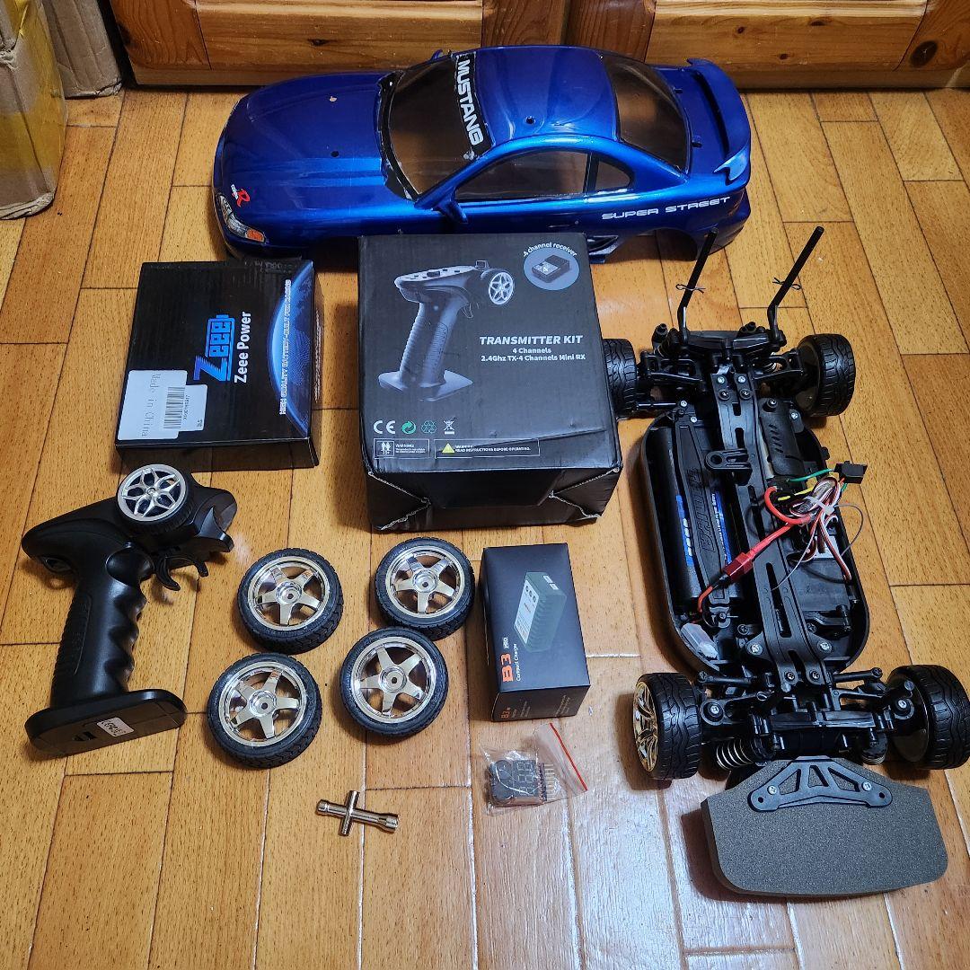 タミヤ ドリフト ラジコン フルセット　TT01　マスタング　ボディ　　tt02