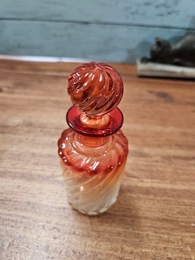 オールドバカラ BACCARAT バンブー ローズ 香水瓶 蓋付き ボトル