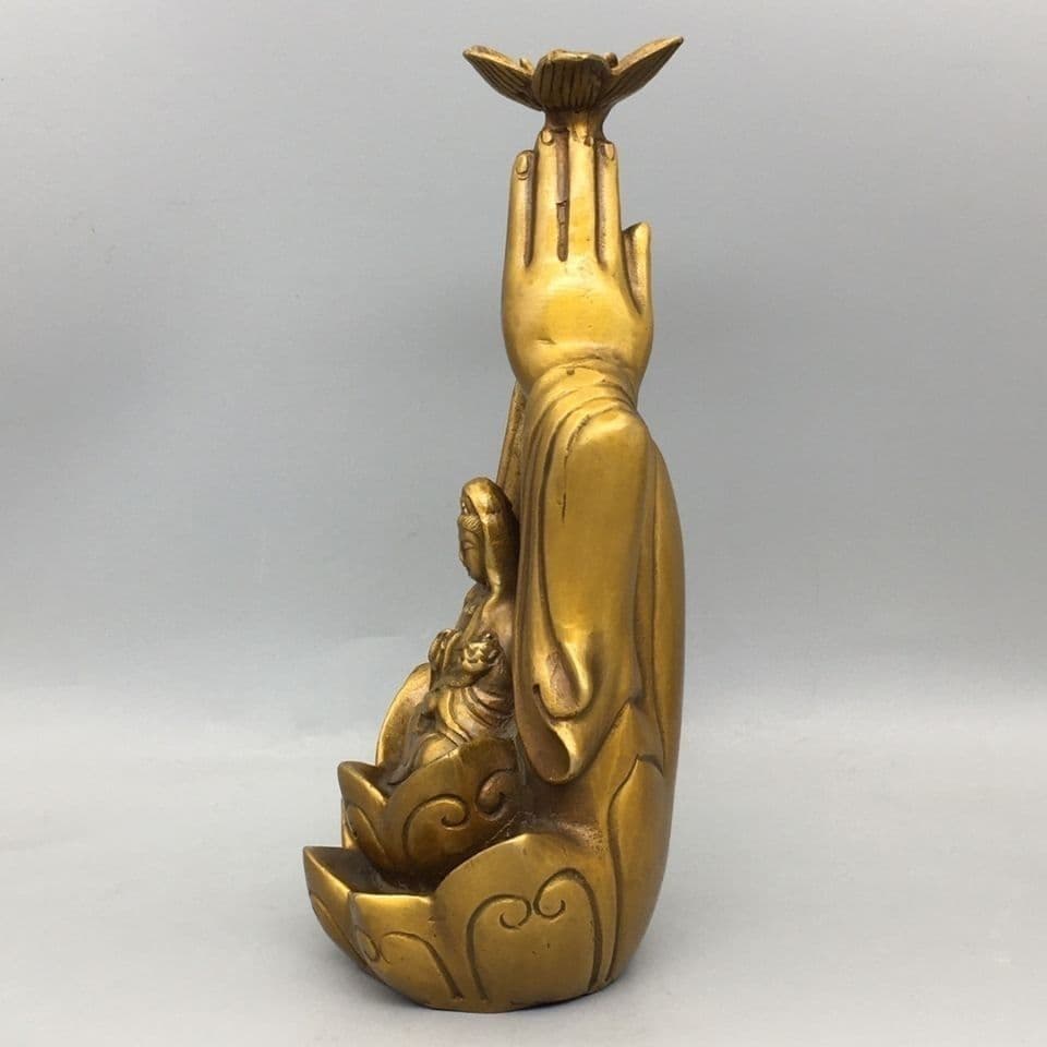 仏手 観音 倒流香炉 茶道 沈香炉 仏堂の 置物