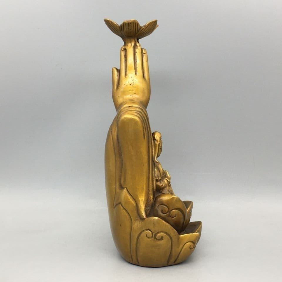 仏手 観音 倒流香炉 茶道 沈香炉 仏堂の 置物