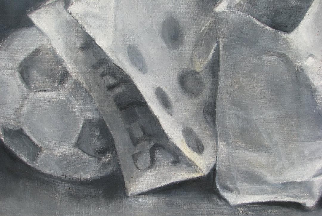 大澤哲郎「untitled to-461」10号油彩,初期作,池袋西武の袋