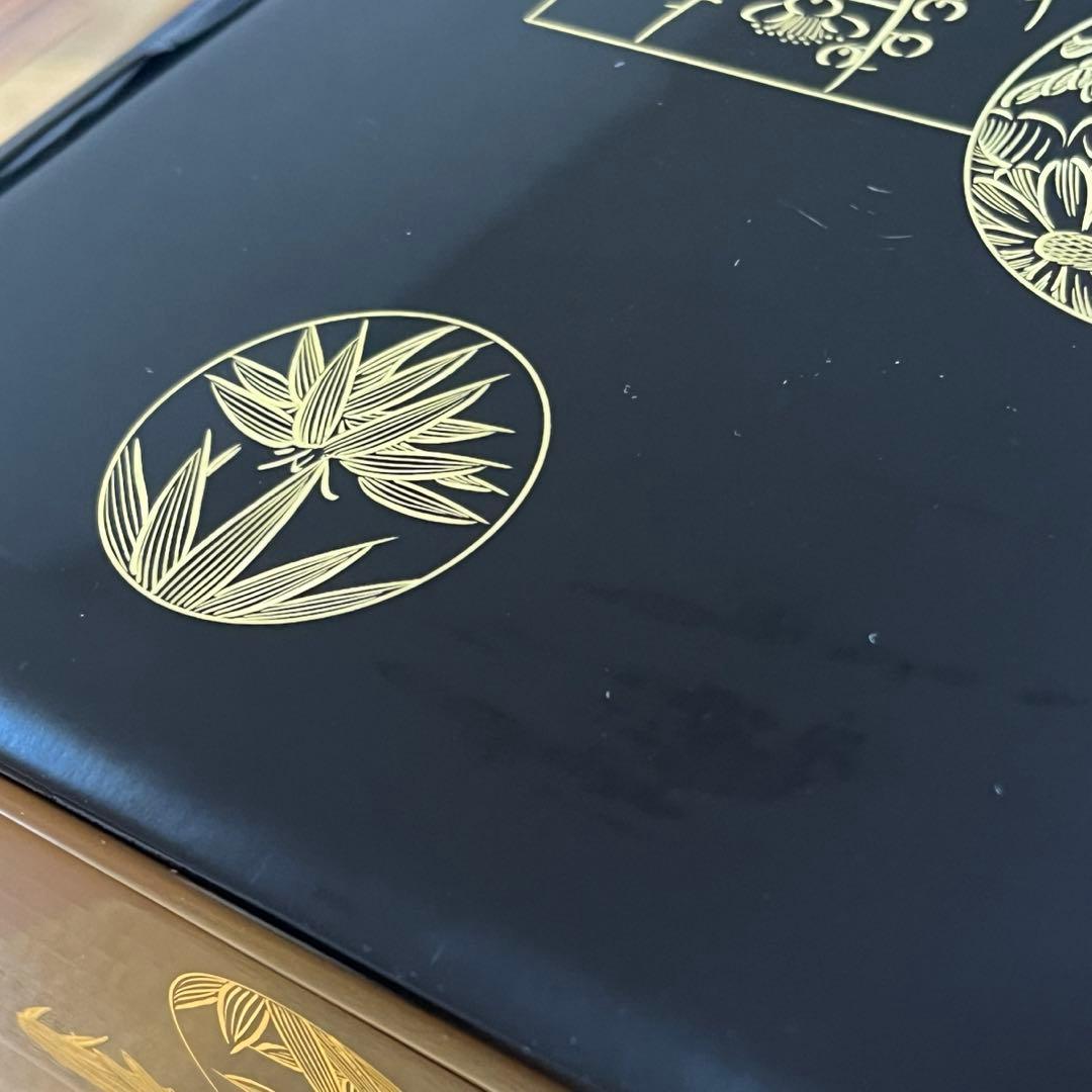 【桐箱付き】美品　輪島塗　2段重　輪島漆器　お重箱　伝統工芸品　骨董品　高級漆器