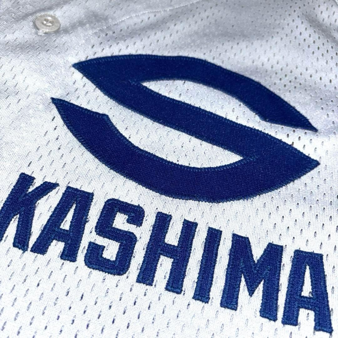 【社会人野球】鹿島 カシマ 野球部 支給 ユニフォーム グレー 美品 デサント