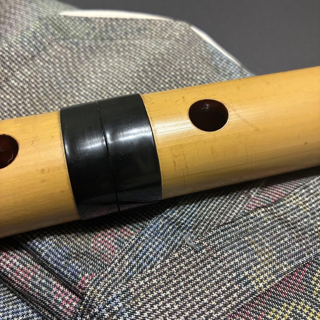 竹井　琴古流 百瀬芳童 在銘 尺八 和楽器 全長約54.2cm
