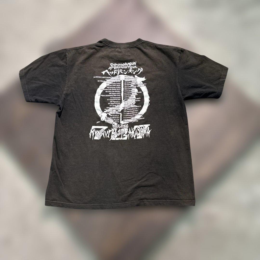 8SM1 コドモドラゴン　ヘッドバンキング　Tシャツ　黒　古着