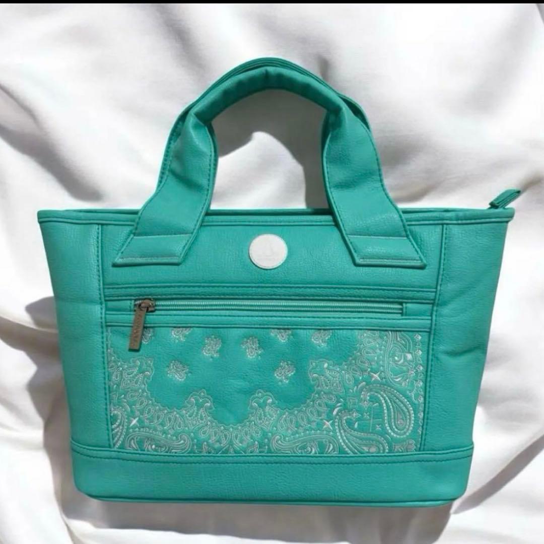 【未使用タグ付】沖縄限定 #fr2GOLFエフアールツーペイズリー柄カートバッグ