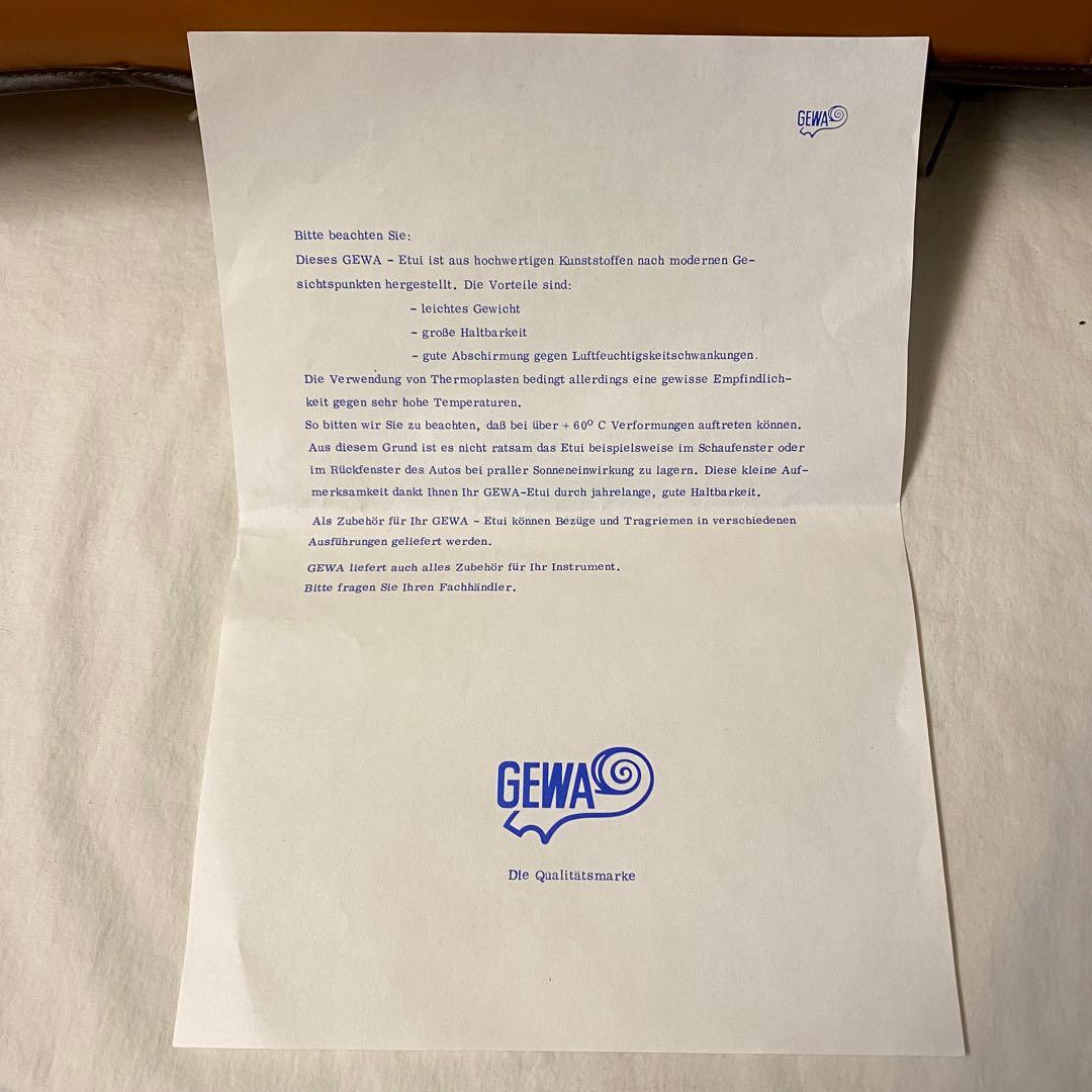 新品未使用 GEWA バイオリンケース