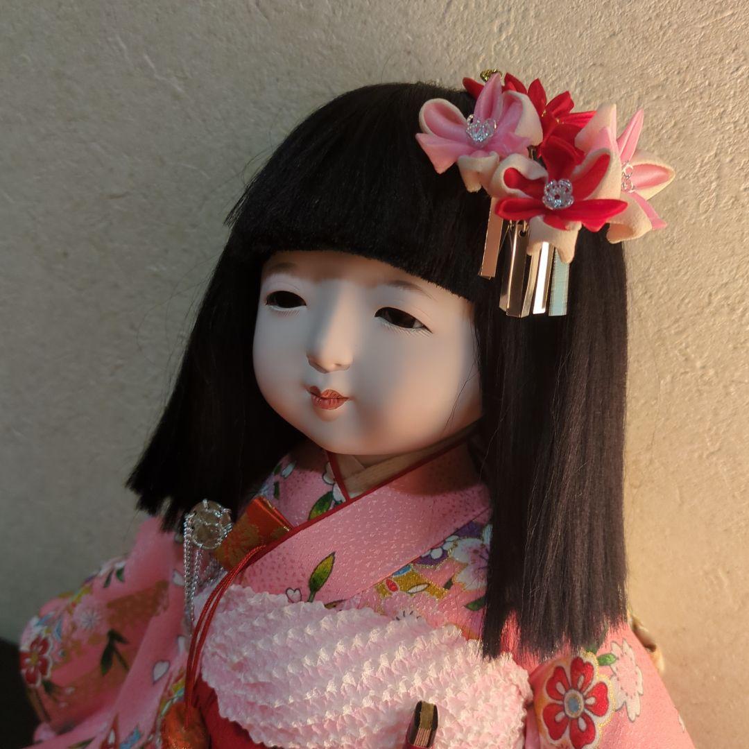 ●プレゼントい〜っぱい‼●新品未使用　味岡映水作　市松人形12号女の子正絹京友禅