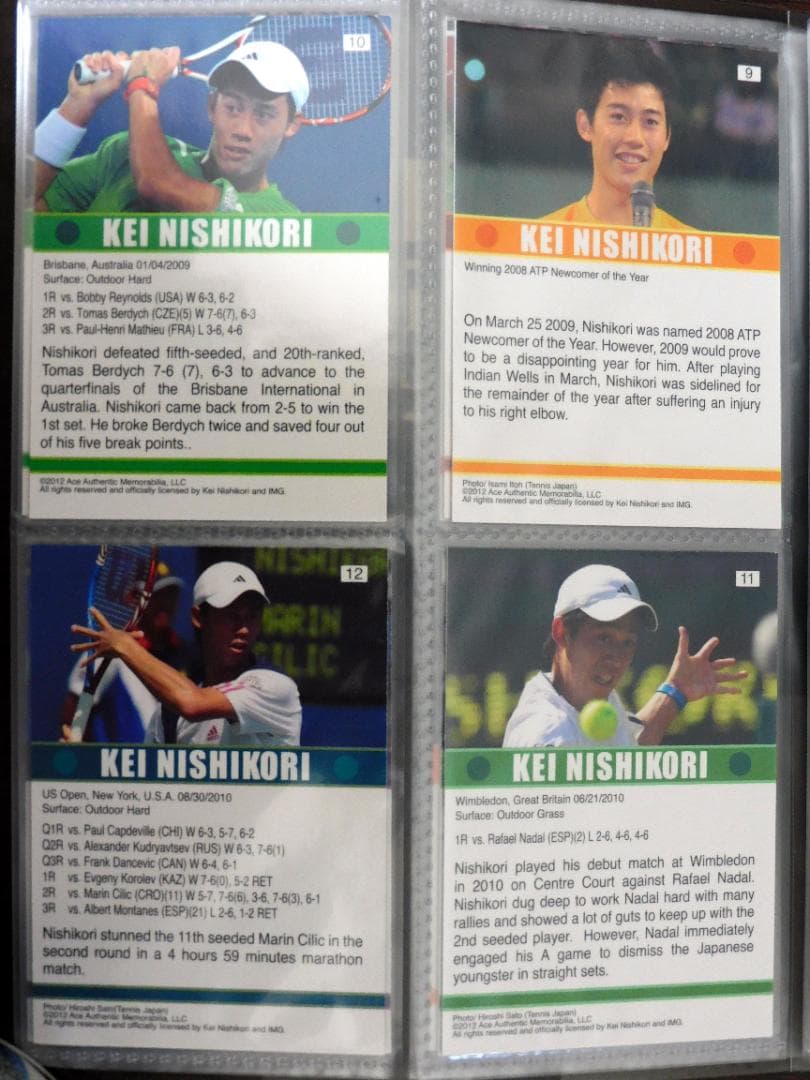 ACE 錦織圭 トレカ 31枚＋ 錦織圭/ジョコビッチ デュアルジャージ カード