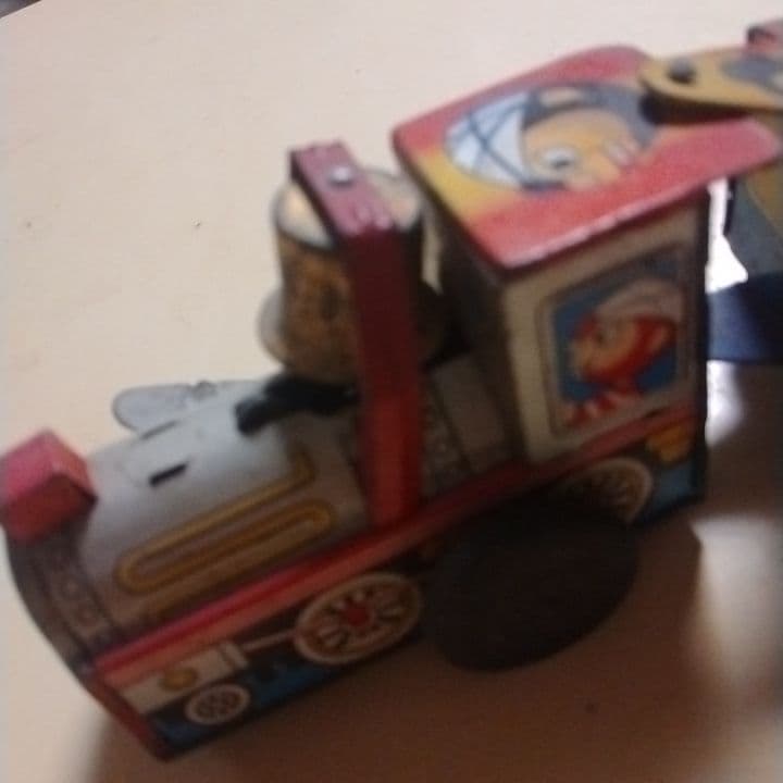 ひょっこりひょうたん島。美品。ブリキ列車。当時物　昭和レトロ