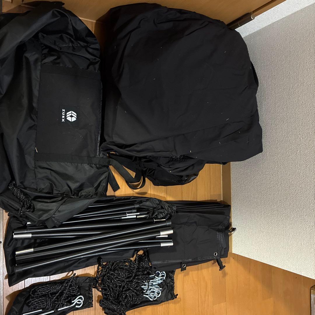 マ*イ様 ZUKK Pique TC ブラック　エクステンションタープセット