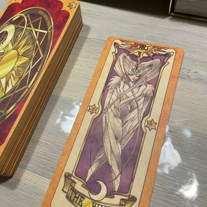 【初版 CLAMP】描きおろしクロウカードセット　本　タロット　カードキャプター