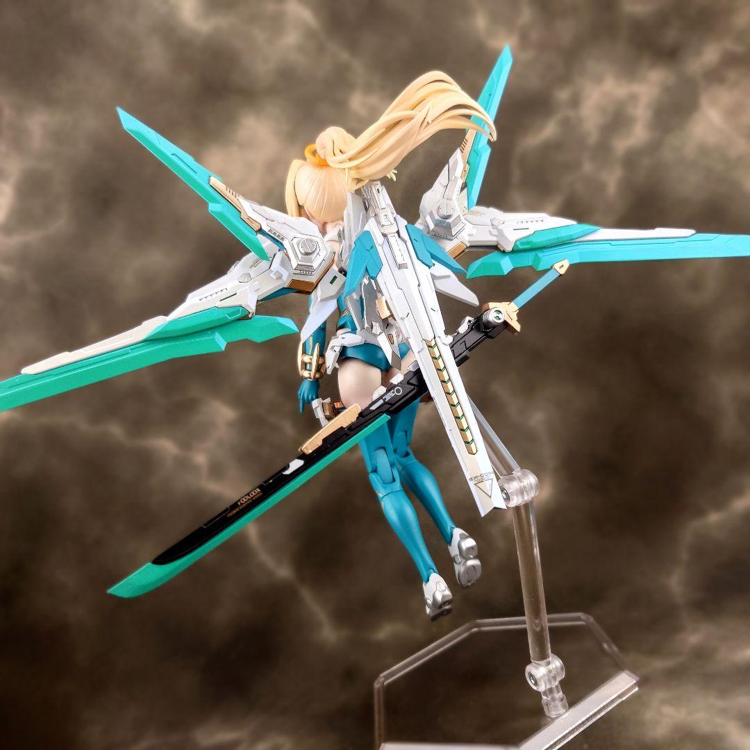 メガミデバイス　弓兵　花浅葱　全塗装完成品