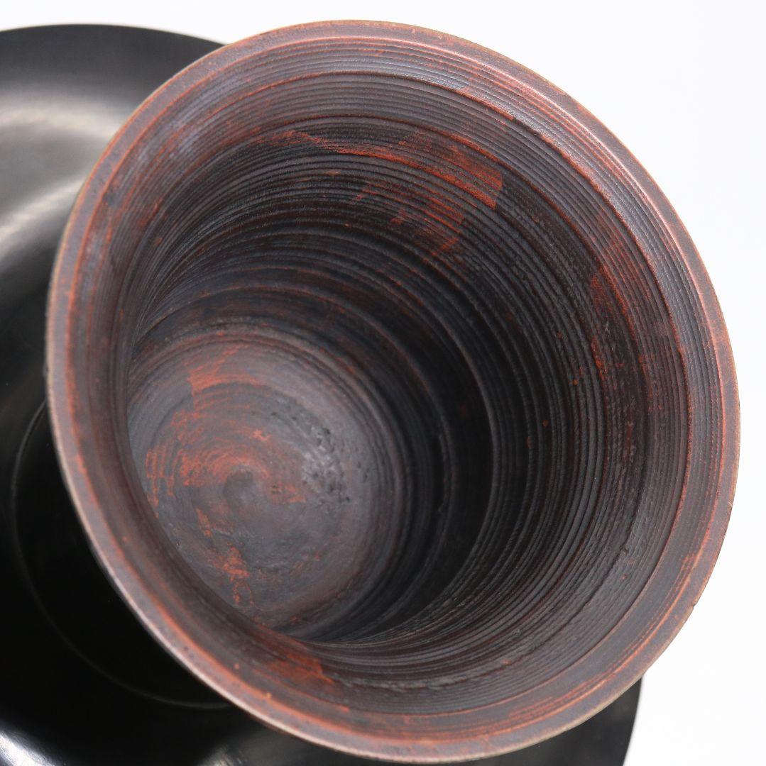 独楽菓子器 高杯 表千家十二代家元 惺斎書付　C749