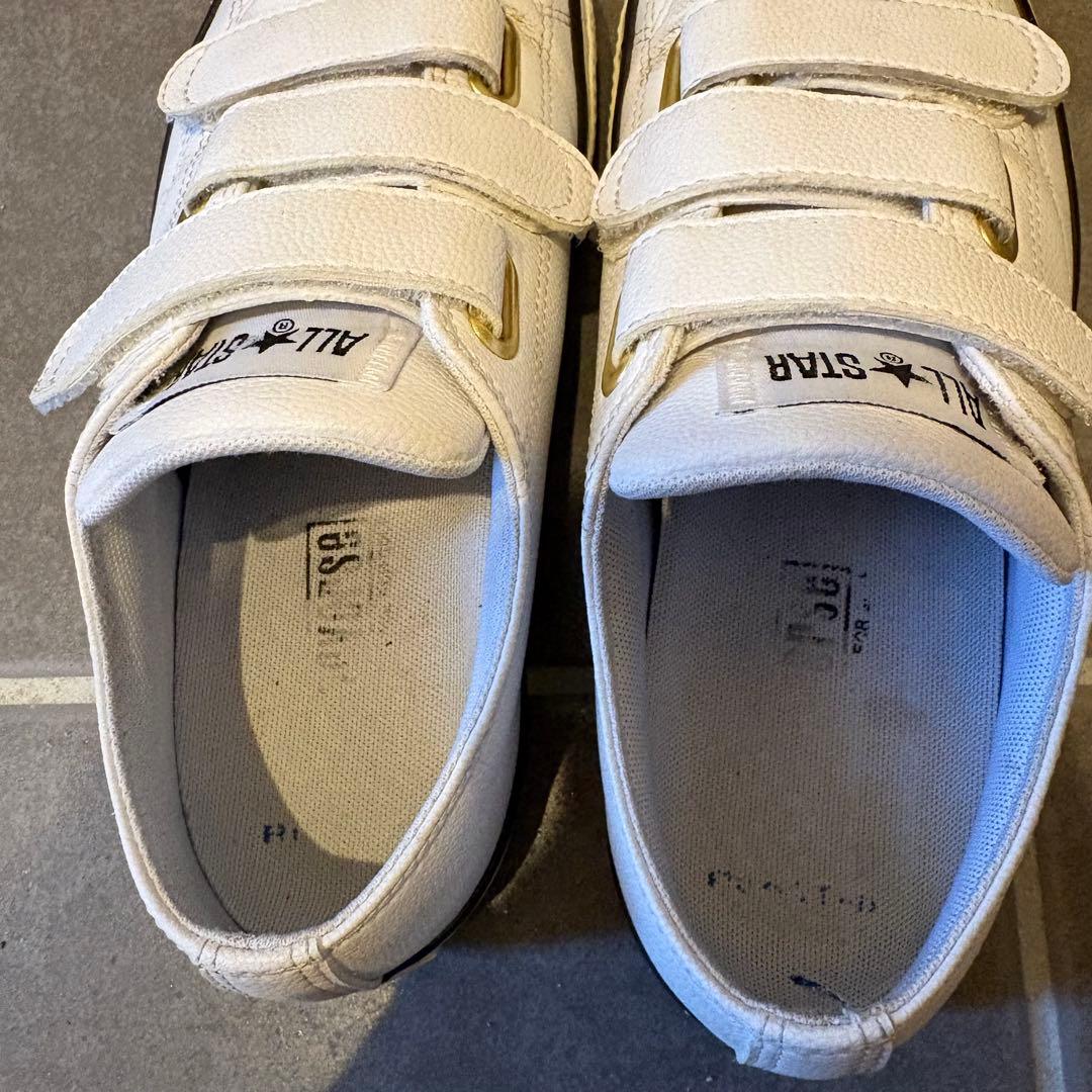 【美品】ALL STAR ホワイト ゴルフシューズ　送料無料