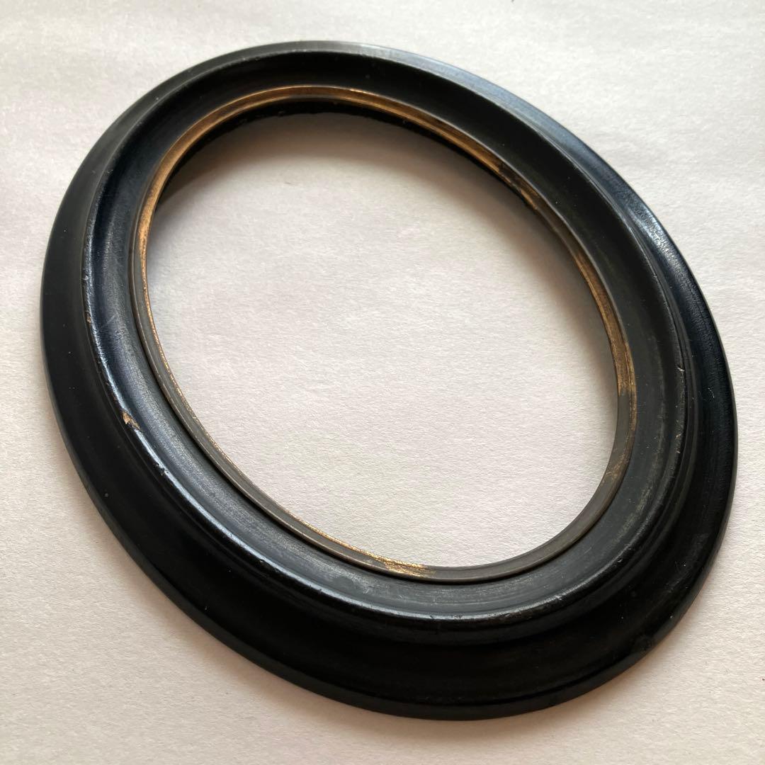 フランス アンティーク ナポレオンⅢ世 木製オーバルフレーム:a