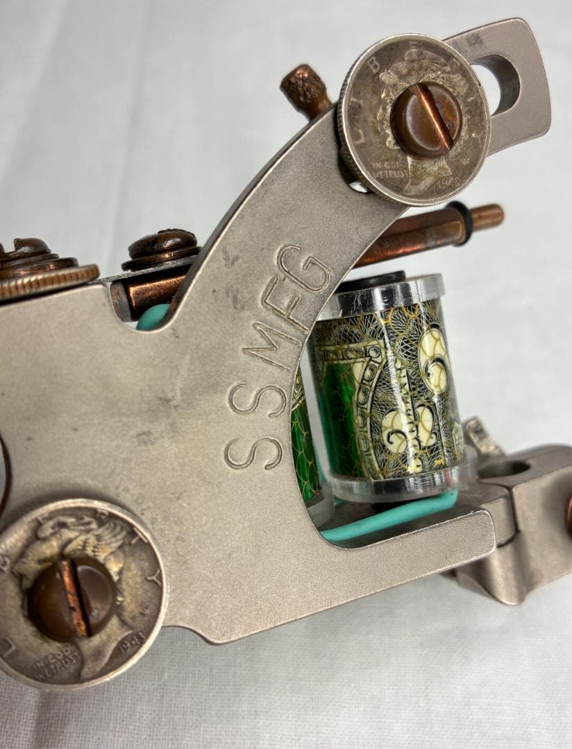 希少▪️タトゥーマシン　SSMFG　シルバー　tattooマシン　コイルマシン