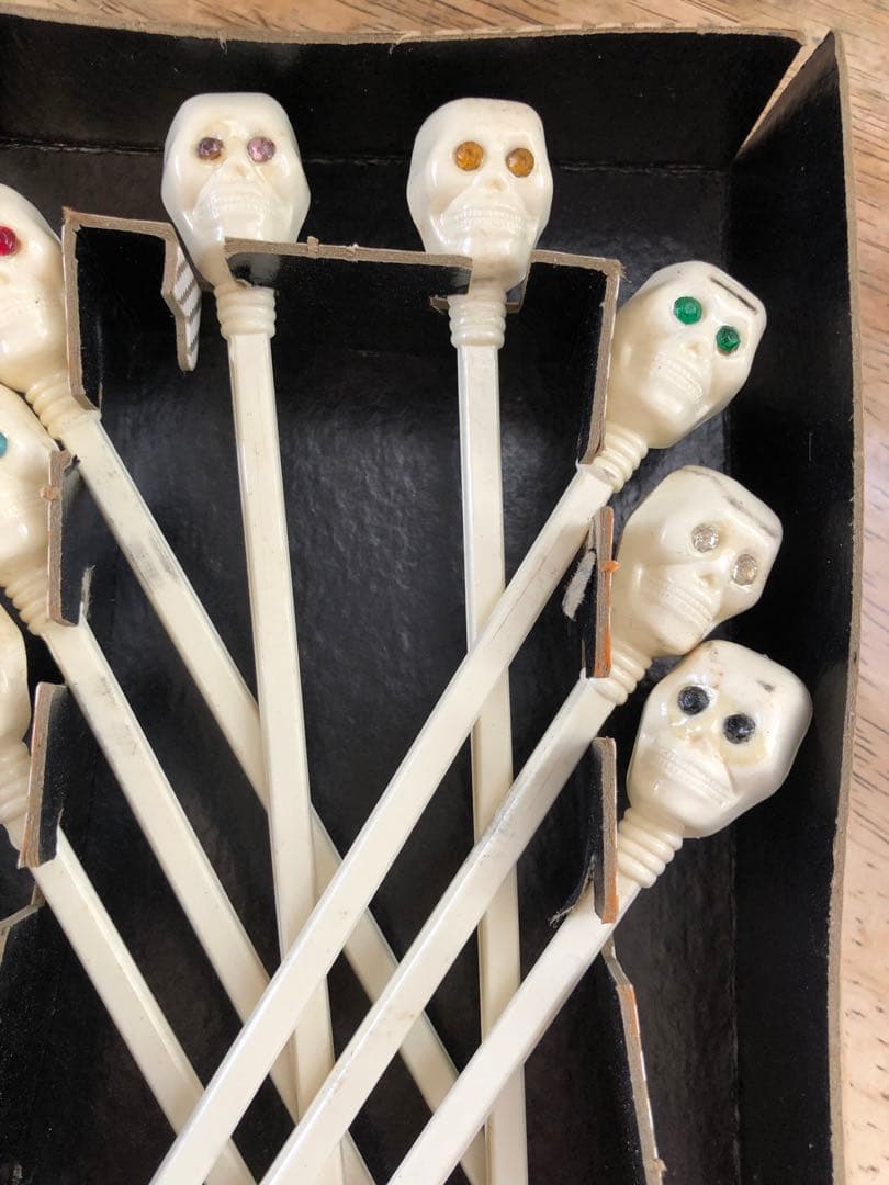 ビンテージ50s スカル　髑髏　骸骨　ネイバーフッド　ミッドセンチュリー　レトロ