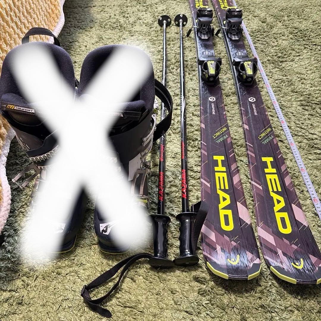 HEAD PRIMAL INSTINCT スキー板 KAZAMA ストック