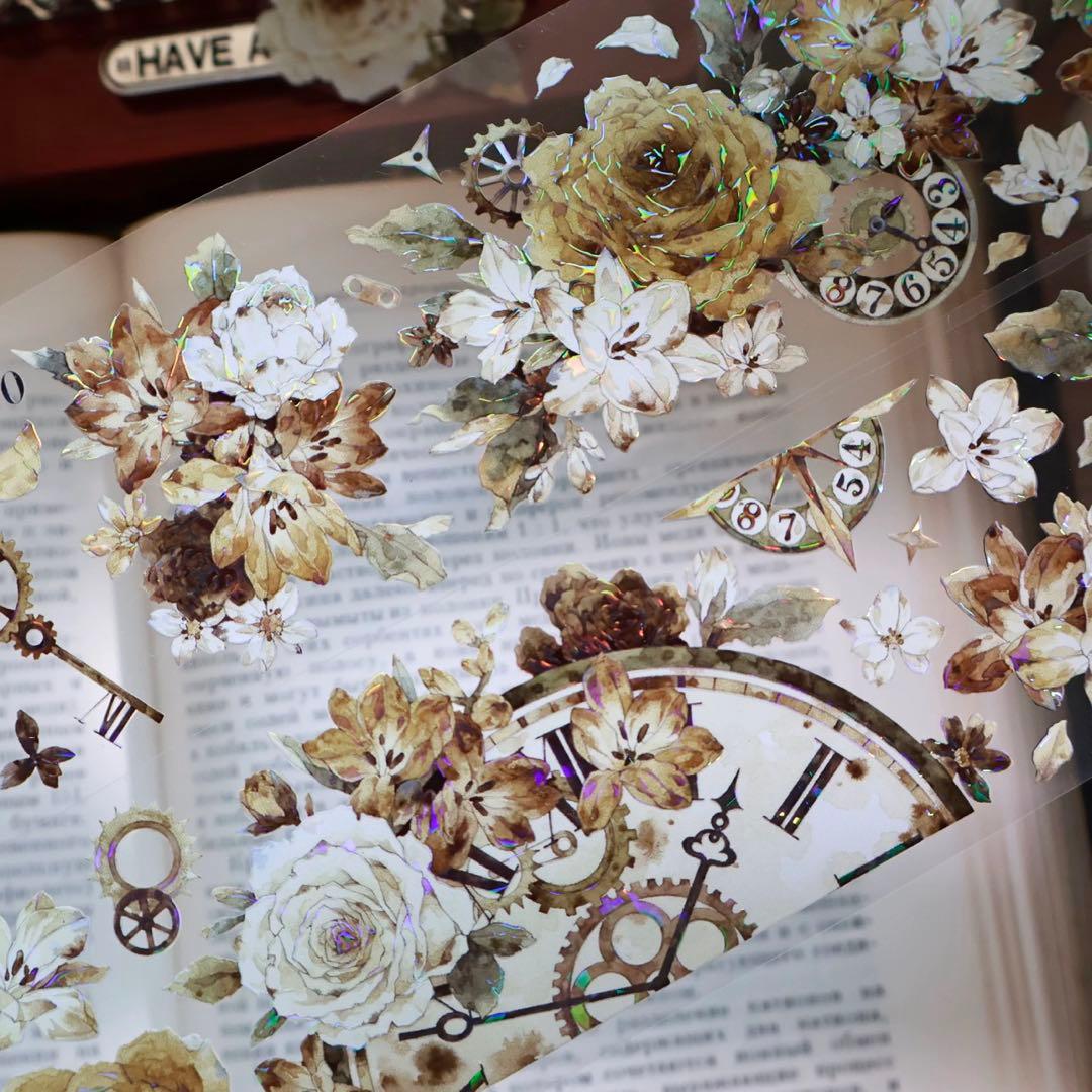 壹洱原创《琥珀流光》海外マスキングテープ　マステ 【2371】