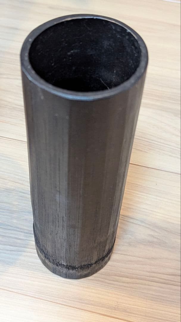 花籠　天目朝顔寸胴　花かご　美品　茶道　華道　フラワーベース　竹籠　花瓶